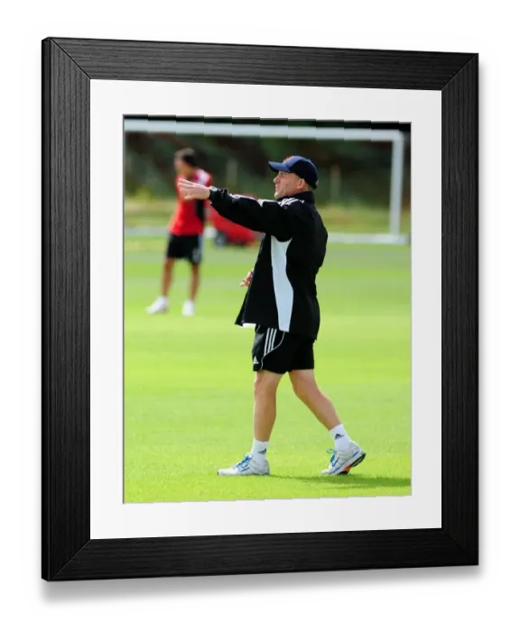 Framed Print : Steve Coppell: Leading the Charge at Bristol City's Pre-Season Training