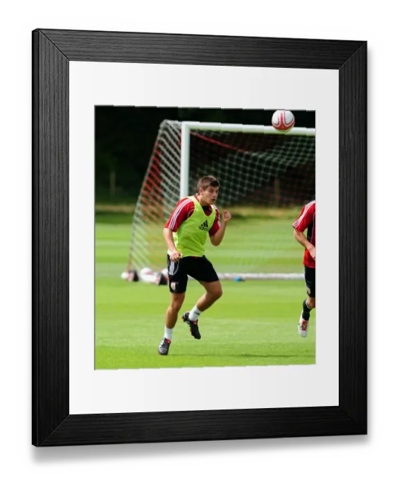 Framed Print : Bristol City's Joe Edwards: Intense Concentration during Pre-Season Training Framed Print : Bristol City's Joe Edwards: Intense Concentration during Pre-Season Training