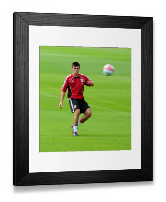 Framed Print : Bristol City First Team: Pre-Season Training 2010-11 - Gearing Up for Season 10-11