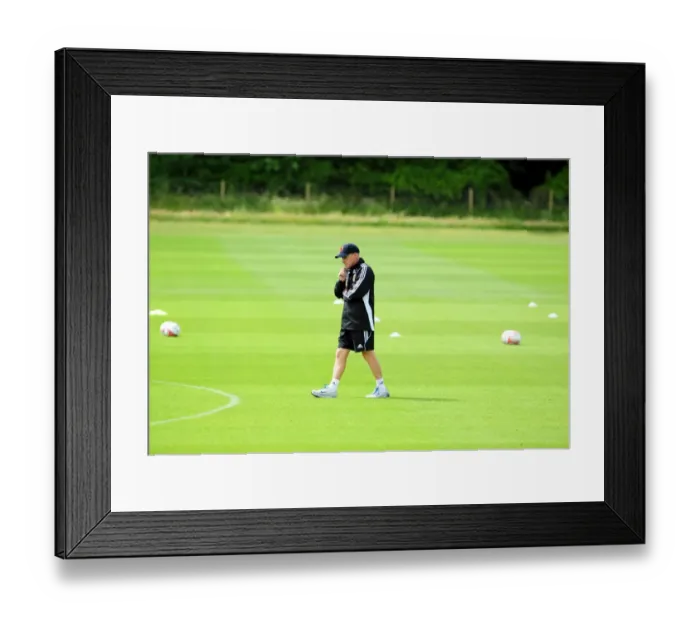 Framed Print : Bristol City First Team: Pre-Season Training 2010-11 - Gearing Up for the New Campaign