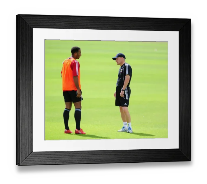 Framed Print : Steve Coppell and Nicky Maynard: Pre-Season Training at Bristol City Framed Print : Steve Coppell and Nicky Maynard: Pre-Season Training at Bristol City