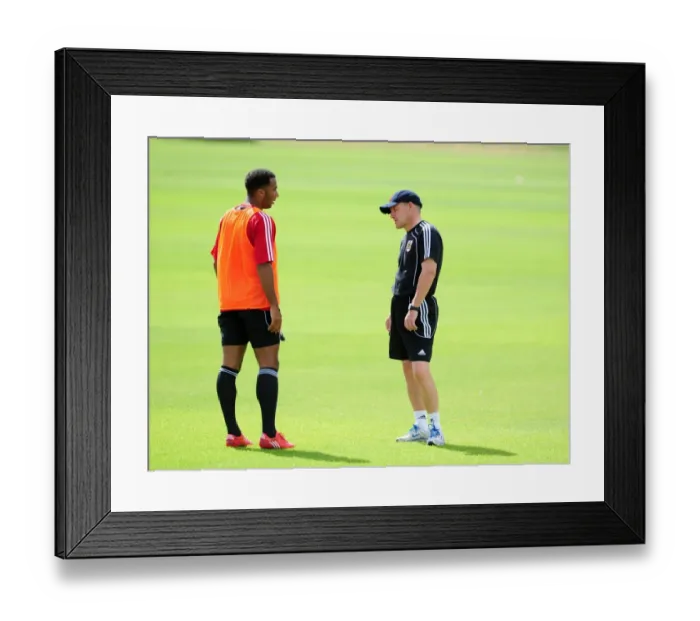 Framed Print : Steve Coppell and Nicky Maynard: Intense Pre-Season Training at Bristol City FC Framed Print : Steve Coppell and Nicky Maynard: Intense Pre-Season Training at Bristol City FC