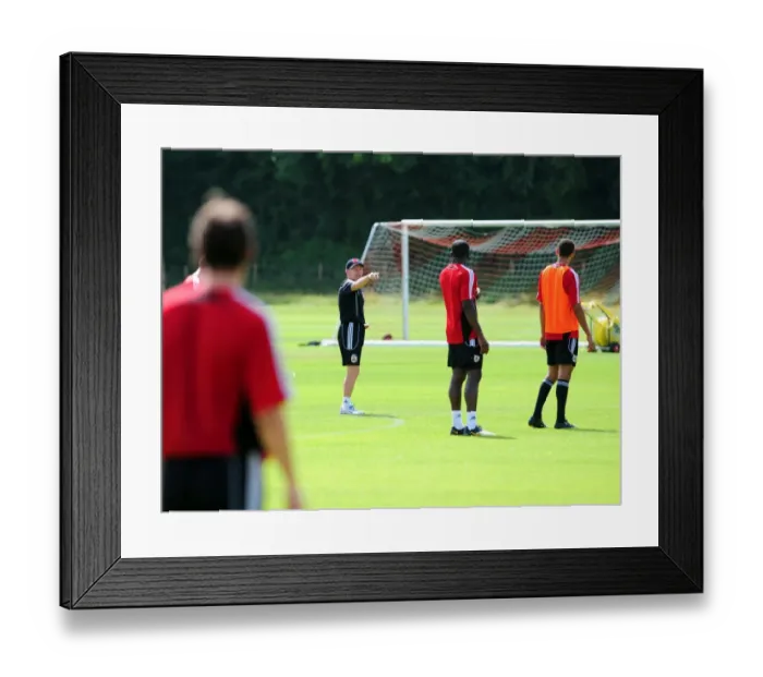Framed Print : Steve Coppell: Unwavering Leadership at the Helm of Bristol City's Pre-Season Training