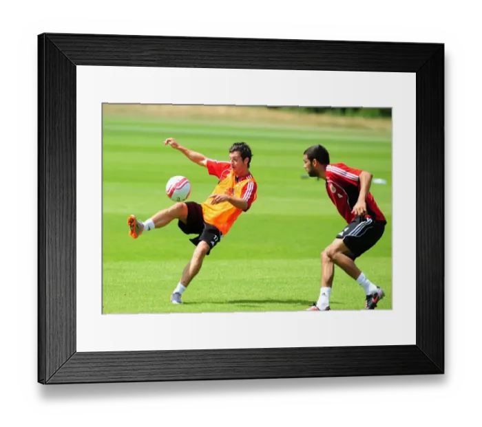 Framed Print : Intense Training Showdown: Ivan Sproule vs. Liam Fontaine at Bristol City Framed Print : Intense Training Showdown: Ivan Sproule vs. Liam Fontaine at Bristol City