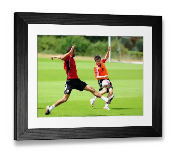 Framed Print : Intense Rivalry: Sproule vs. Fontaine - A Training Battle at Bristol City