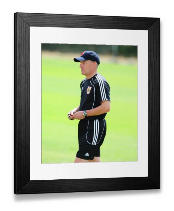 Framed Print : Steve Coppell: Intense Focus at the Helm of Bristol City - Pre-Season Training Framed Print : Steve Coppell: Intense Focus at the Helm of Bristol City - Pre-Season Training