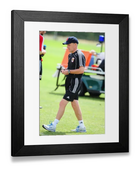 Framed Print : Steve Coppell: The Mastermind of Bristol City's Pre-Season Training Framed Print : Steve Coppell: The Mastermind of Bristol City's Pre-Season Training