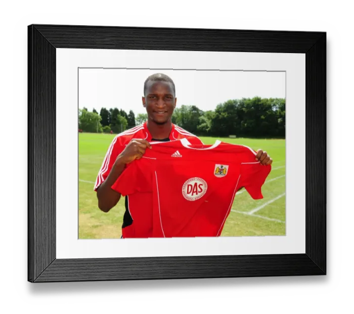 Framed Print : New Signing Kalifa Cisse Training with Bristol City FC Framed Print : New Signing Kalifa Cisse Training with Bristol City FC