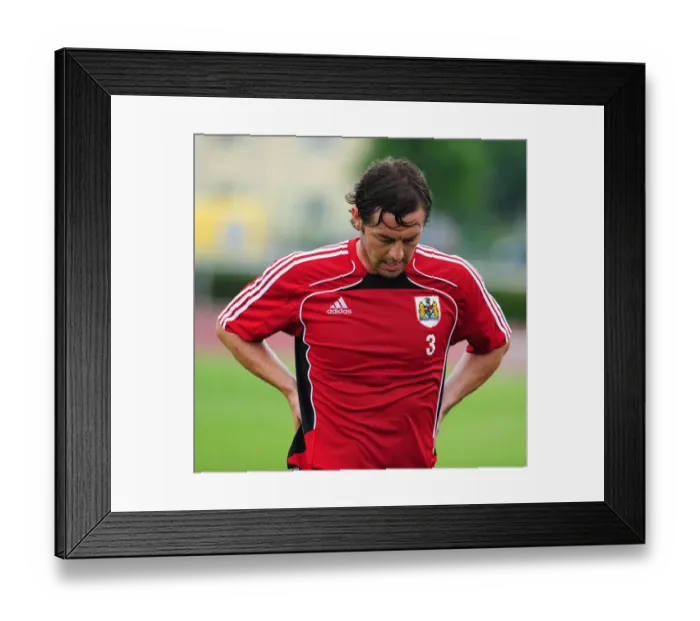 Framed Print : Bristol Citys Jamie McAllister