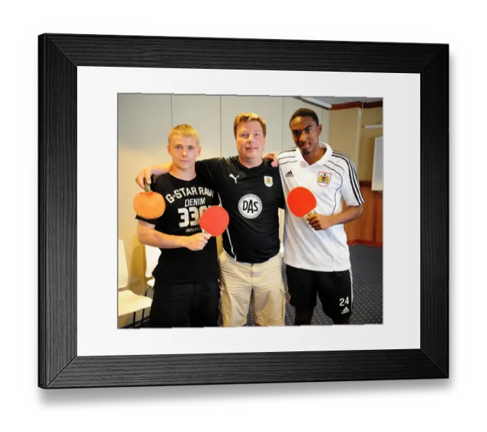 Framed Print : Bristol Citys Joe Lennox, Bristol Citys Marlon Jackson with Swedens number one Bristol City Fan Framed Print : Bristol Citys Joe Lennox, Bristol Citys Marlon Jackson with Swedens number one Bristol City Fan