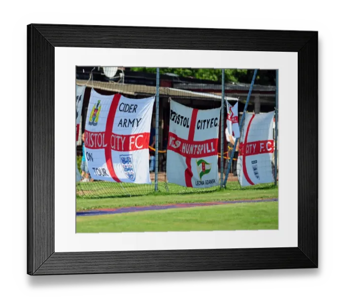 Framed Print : Bristol City Football Club: Waves of Pride - Helsingborgs IF Clash