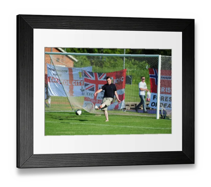 Framed Print : Clash of First Teams: Bristol City FC vs Helsingborgs IF - Pre-Season Tour Sweden, 2010-11