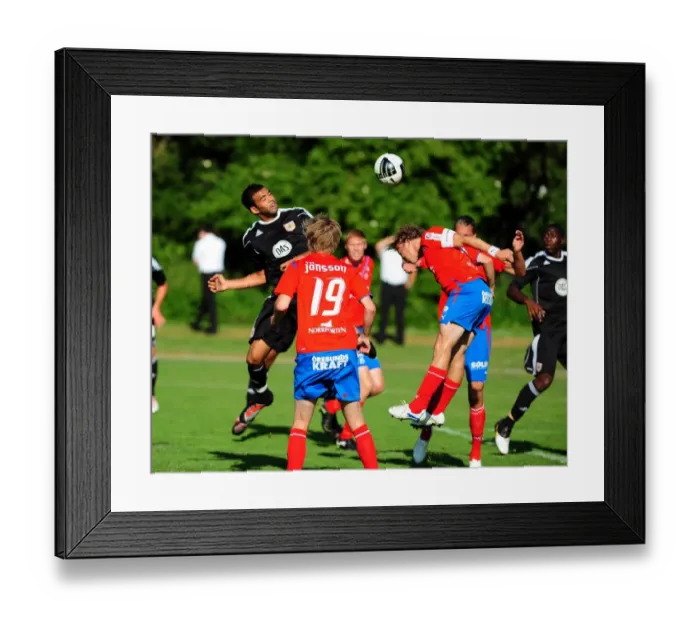 Framed Print : Bristol Citys Liam Fontaine scores with a header but the goal was disallowed Framed Print : Bristol Citys Liam Fontaine scores with a header but the goal was disallowed