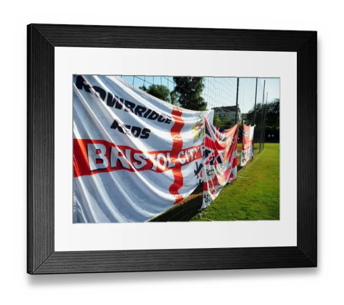 Framed Print : Bristol City Football Club: Waving Their Pride - Helsingborgs IF vs. Bristol City Match Framed Print : Bristol City Football Club: Waving Their Pride - Helsingborgs IF vs. Bristol City Match