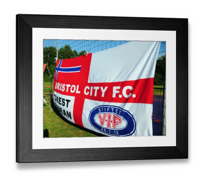 Framed Print : Waves of Pride: Helsingborgs IF vs. Bristol City - A Flag Waving Rivalry Framed Print : Waves of Pride: Helsingborgs IF vs. Bristol City - A Flag Waving Rivalry