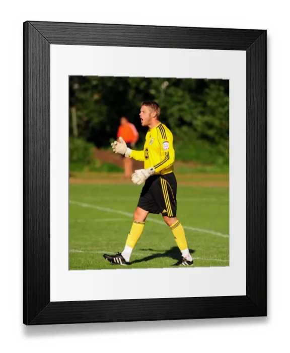 Framed Print : Dean Gerken in Action: Bristol City Goalkeeper vs Helsingborgs IF