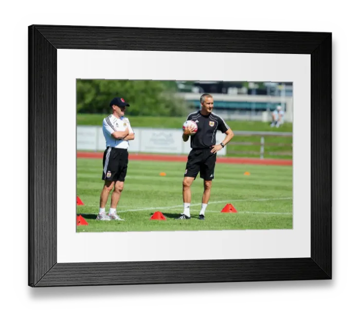 Framed Print : Bristol City Manager, Steve Coppell with Bristol City Assistant Manager, Keith Millen Framed Print : Bristol City Manager, Steve Coppell with Bristol City Assistant Manager, Keith Millen