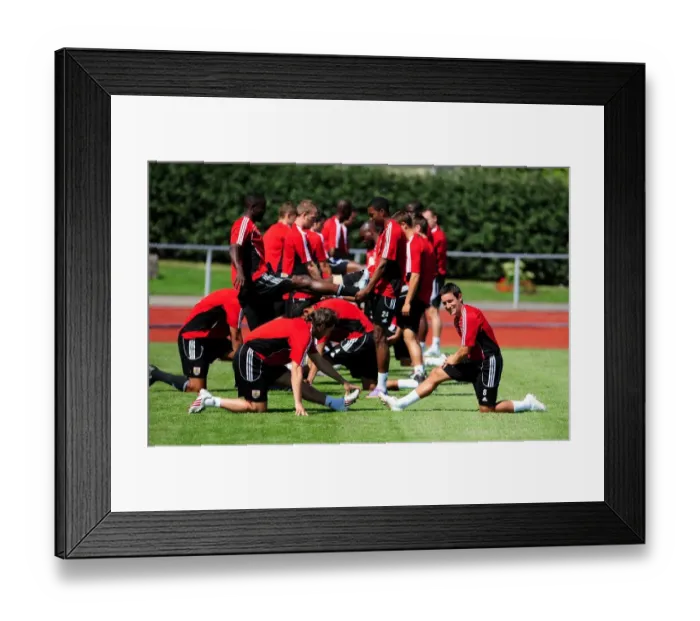 Framed Print : Bristol City First Team: Pre-Season Training in Sweden - Gearing Up for Glory (Season 10-11)