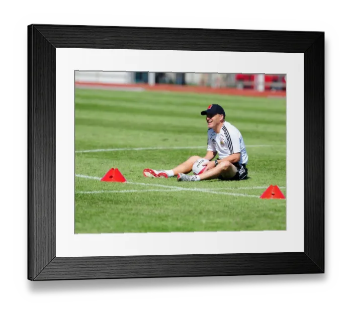 Framed Print : Steve Coppell's Unwavering Focus: The Intense Training Regime of Bristol City FC's Manager Framed Print : Steve Coppell's Unwavering Focus: The Intense Training Regime of Bristol City FC's Manager