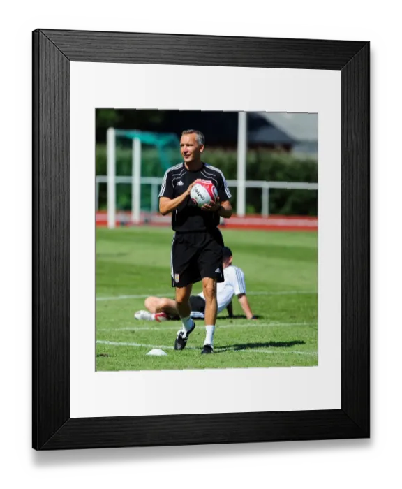 Framed Print : Behind the Scenes: Keith Millen Leads Bristol City Football Training Session Framed Print : Behind the Scenes: Keith Millen Leads Bristol City Football Training Session