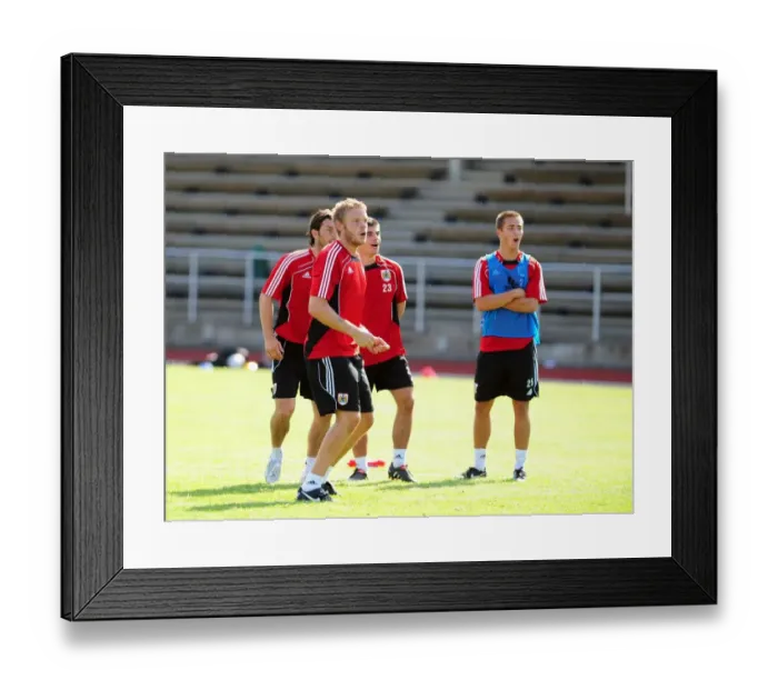 Framed Print : Dean Gerken's Dramatic Save: Winning the Bristol City FC Training Competition Framed Print : Dean Gerken's Dramatic Save: Winning the Bristol City FC Training Competition