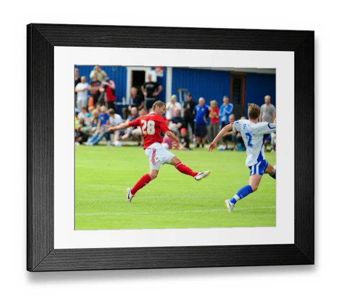 Framed Print : Bristol Citys John O Flynn scores the opening goal