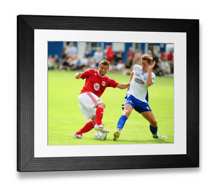 Framed Print : Bristol Citys John O Flynn turns the Vallens defence