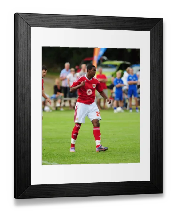 Framed Print : GOAL CELEBRATIONS for Bristol Citys Marlon Jackson