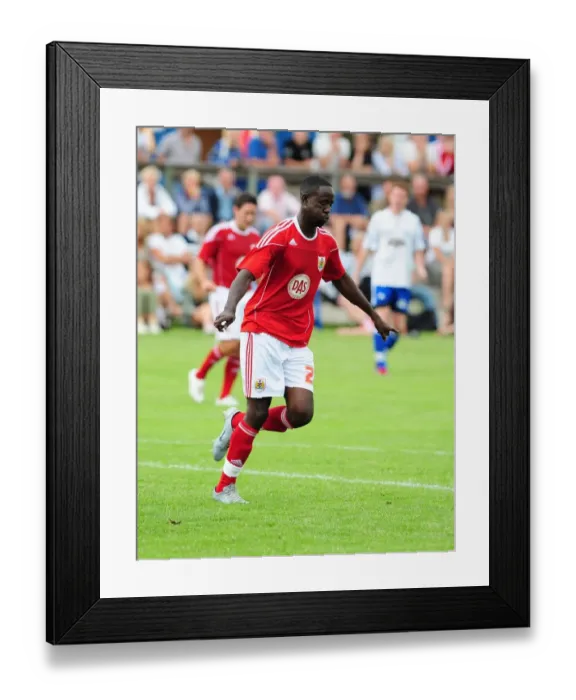 Framed Print : Adomah's Thrilling Goal Celebration: Bristol City's Victory Moment at Vallens IF Framed Print : Adomah's Thrilling Goal Celebration: Bristol City's Victory Moment at Vallens IF