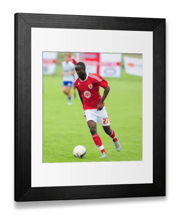 Framed Print : Albert Adomah in Action: Vallens IF vs. Bristol City
