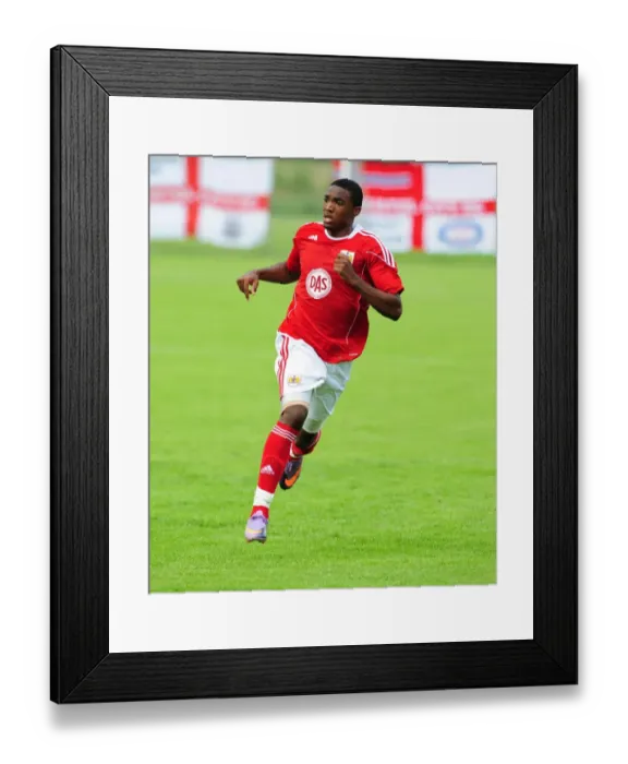 Framed Print : Marlon Jackson in Action: Vallens IF vs. Bristol City