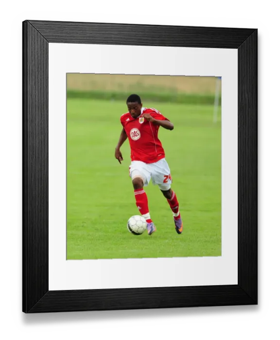 Framed Print : Marlon Jackson in Action: Vallens IF vs. Bristol City