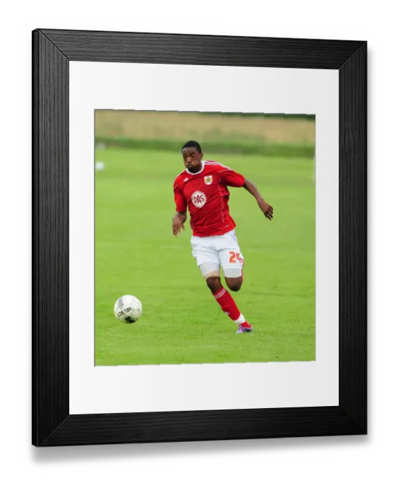 Framed Print : Marlon Jackson in Action: Vallens IF vs. Bristol City