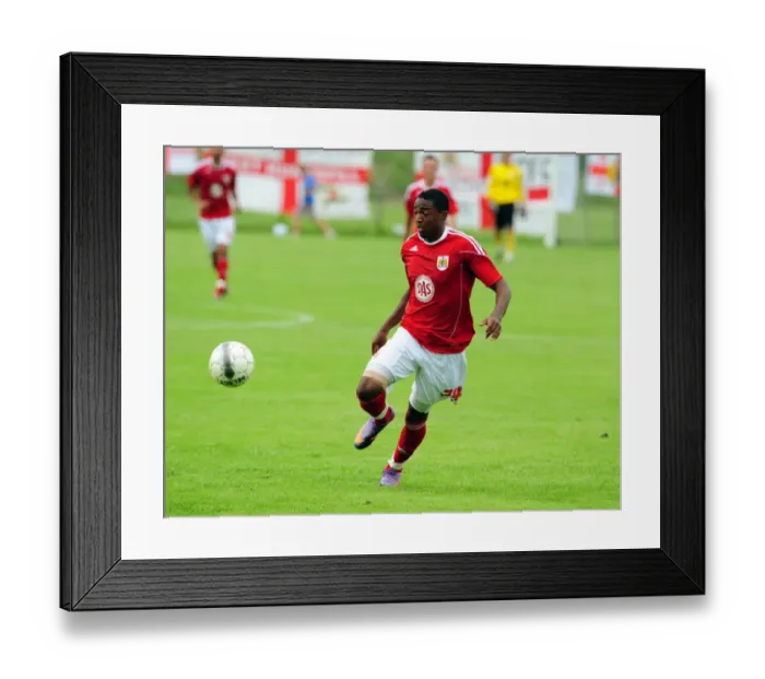 Framed Print : Marlon Jackson in Action: Vallens IF vs. Bristol City Framed Print : Marlon Jackson in Action: Vallens IF vs. Bristol City