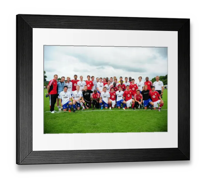 Framed Print : Bristol City and Vallens: United in Football - Team Photo