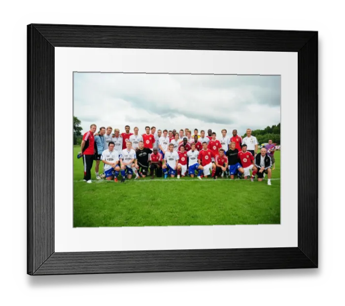 Framed Print : United in Football: A Historic Team Photo of Bristol City and Vallens Players Framed Print : United in Football: A Historic Team Photo of Bristol City and Vallens Players