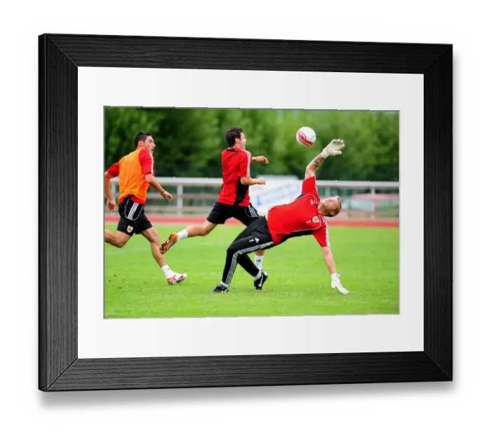Framed Print : Dean Gerken Saves from Ivan Sproule: A Training Moment at Bristol City Framed Print : Dean Gerken Saves from Ivan Sproule: A Training Moment at Bristol City