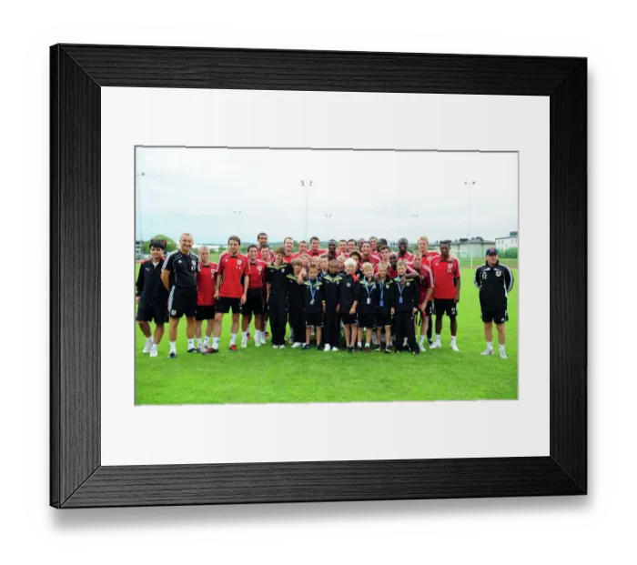 Framed Print : Bristol City First Team and Academy: Training Together