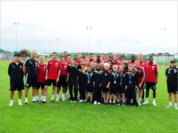 Bristol city first team with the academy