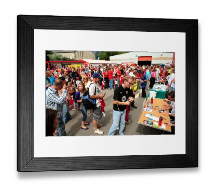 Framed Print : Bristol City Open Day 2010-11: A Glimpse into the First Team's Season
