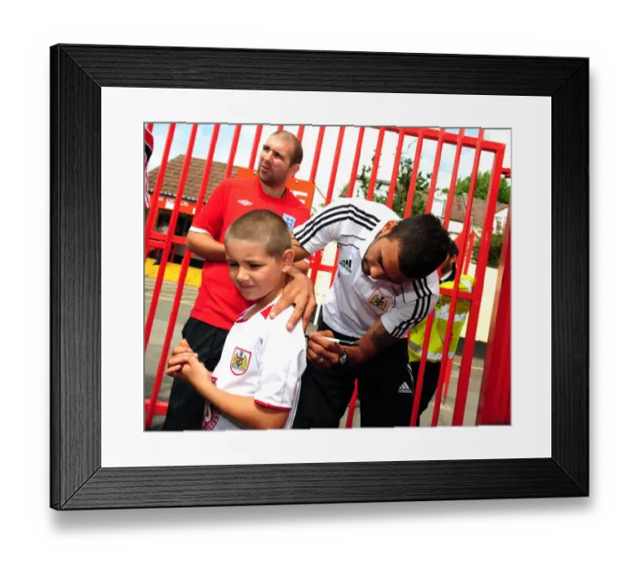 Framed Print : Behind the Scenes: Bristol City First Team Open Day (Season 10-11)