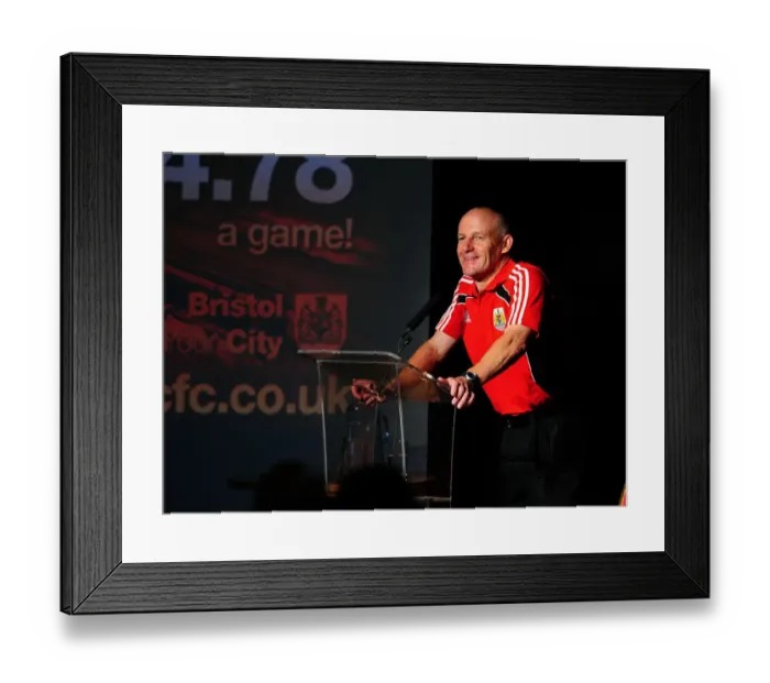 Framed Print : Bristol City First Team Open Day 2010-11: Meeting the Players