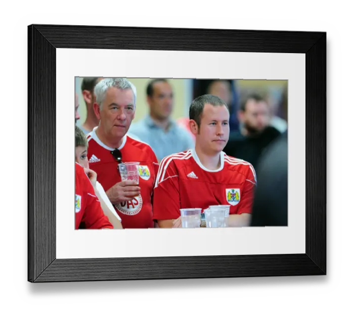 Framed Print : Behind the Scenes: Bristol City First Team Training at Open Day - Season 10-11