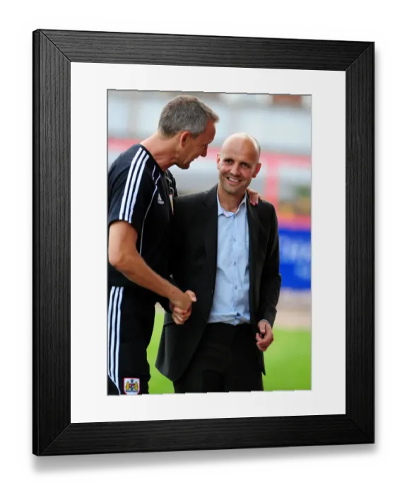 Framed Print : Keith Millen and Paul Tisdale: A Coach's Reunion - Exeter City vs. Bristol City Framed Print : Keith Millen and Paul Tisdale: A Coach's Reunion - Exeter City vs. Bristol City