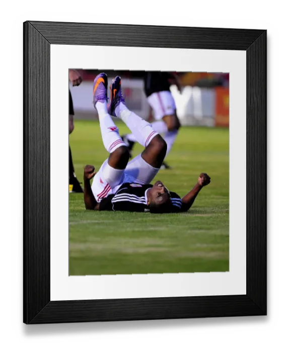 Framed Print : Bristol Citys Marlon Jackson shows his frustration after going close late on Framed Print : Bristol Citys Marlon Jackson shows his frustration after going close late on