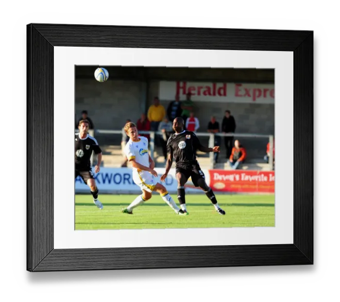 Framed Print : Bristol Citys Kalifa Cisse clears the ball