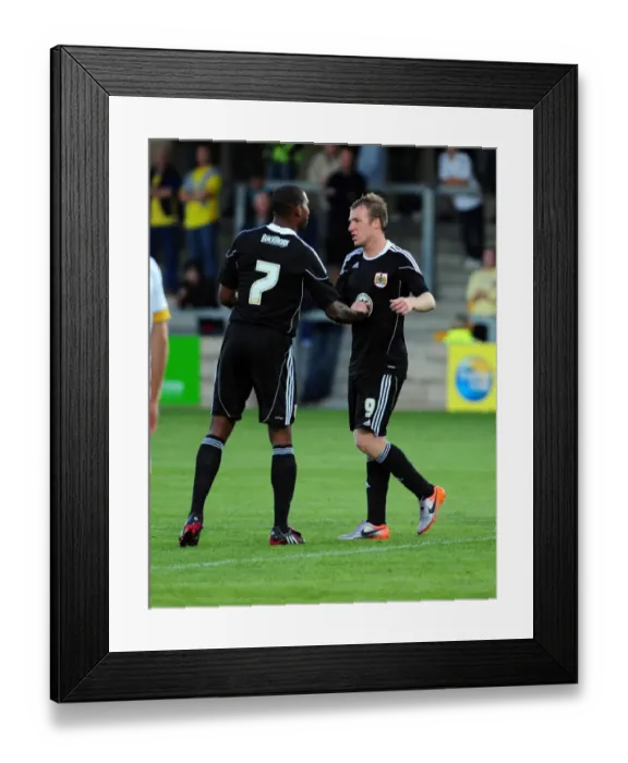 Framed Print : David Clarkson's Thrilling Goal Celebrations: Torquay vs. Bristol City Framed Print : David Clarkson's Thrilling Goal Celebrations: Torquay vs. Bristol City