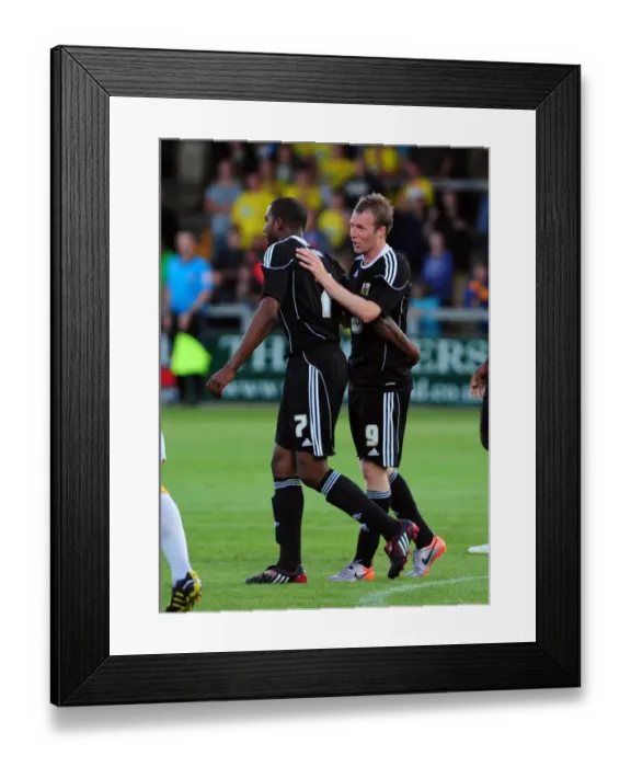 Framed Print : GOAL CELEBRATIONS for Bristol Citys David Clarkson