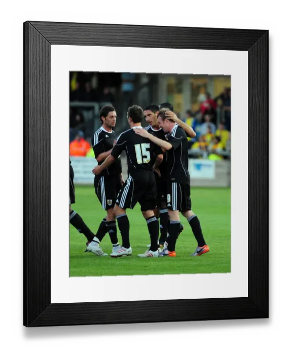 Framed Print : David Clarkson's Epic Goal Celebrations: Torquay vs. Bristol City Framed Print : David Clarkson's Epic Goal Celebrations: Torquay vs. Bristol City
