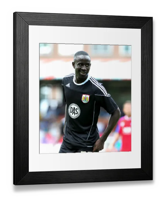 Framed Print : Bristol Citys Albert Adomah